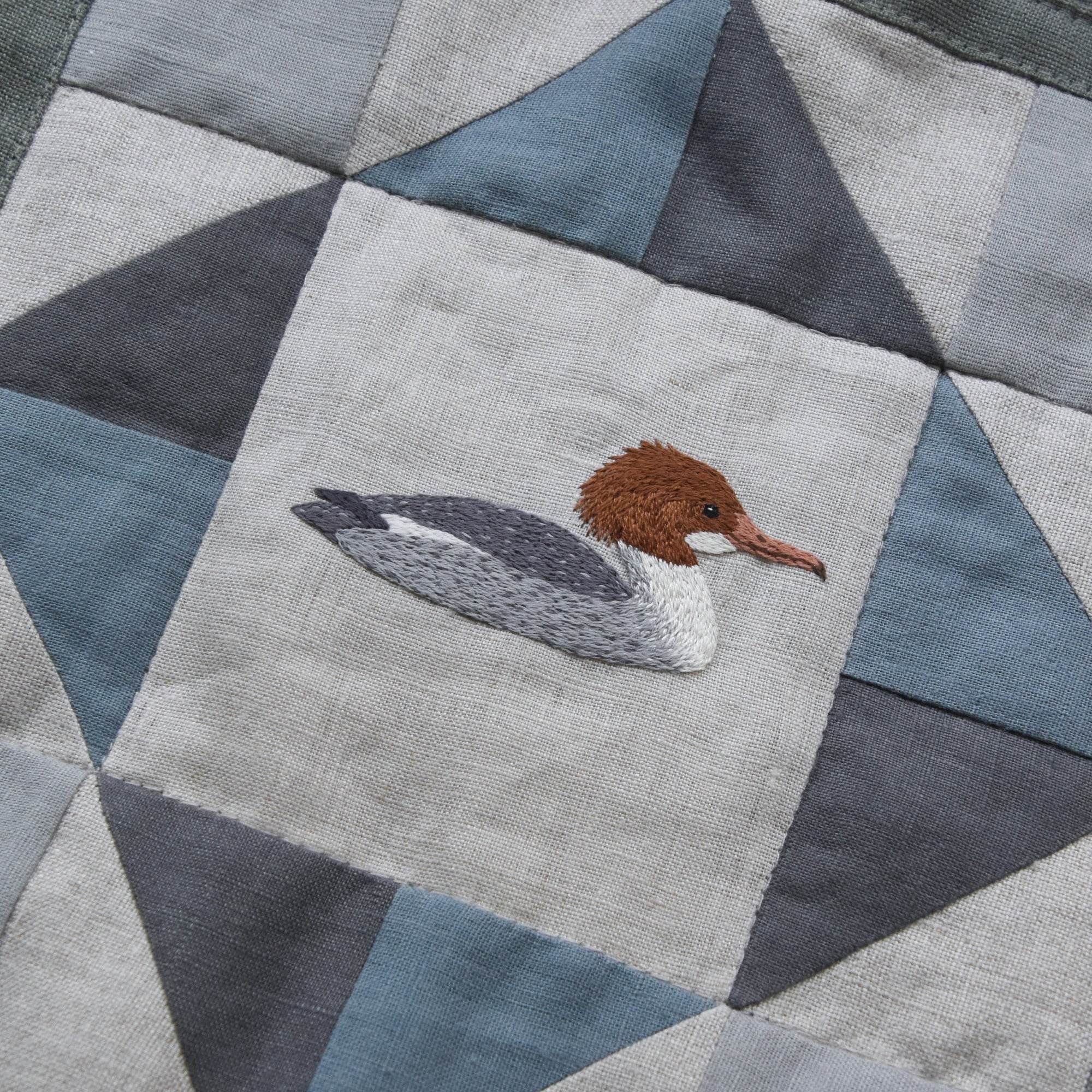 COMMON MERGANSER Hand embroidery pattern - Sewando