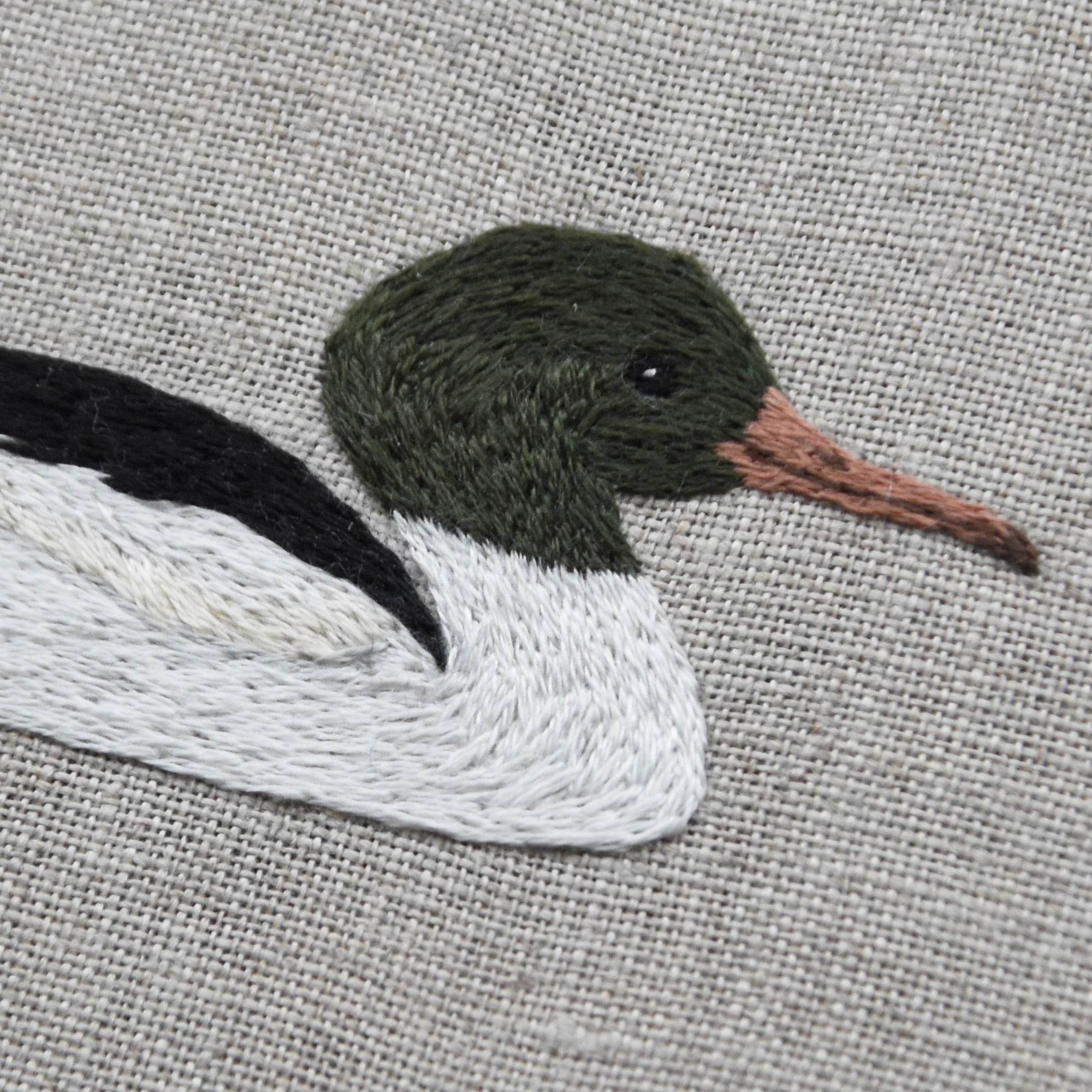 COMMON MERGANSER Hand embroidery pattern - Sewando