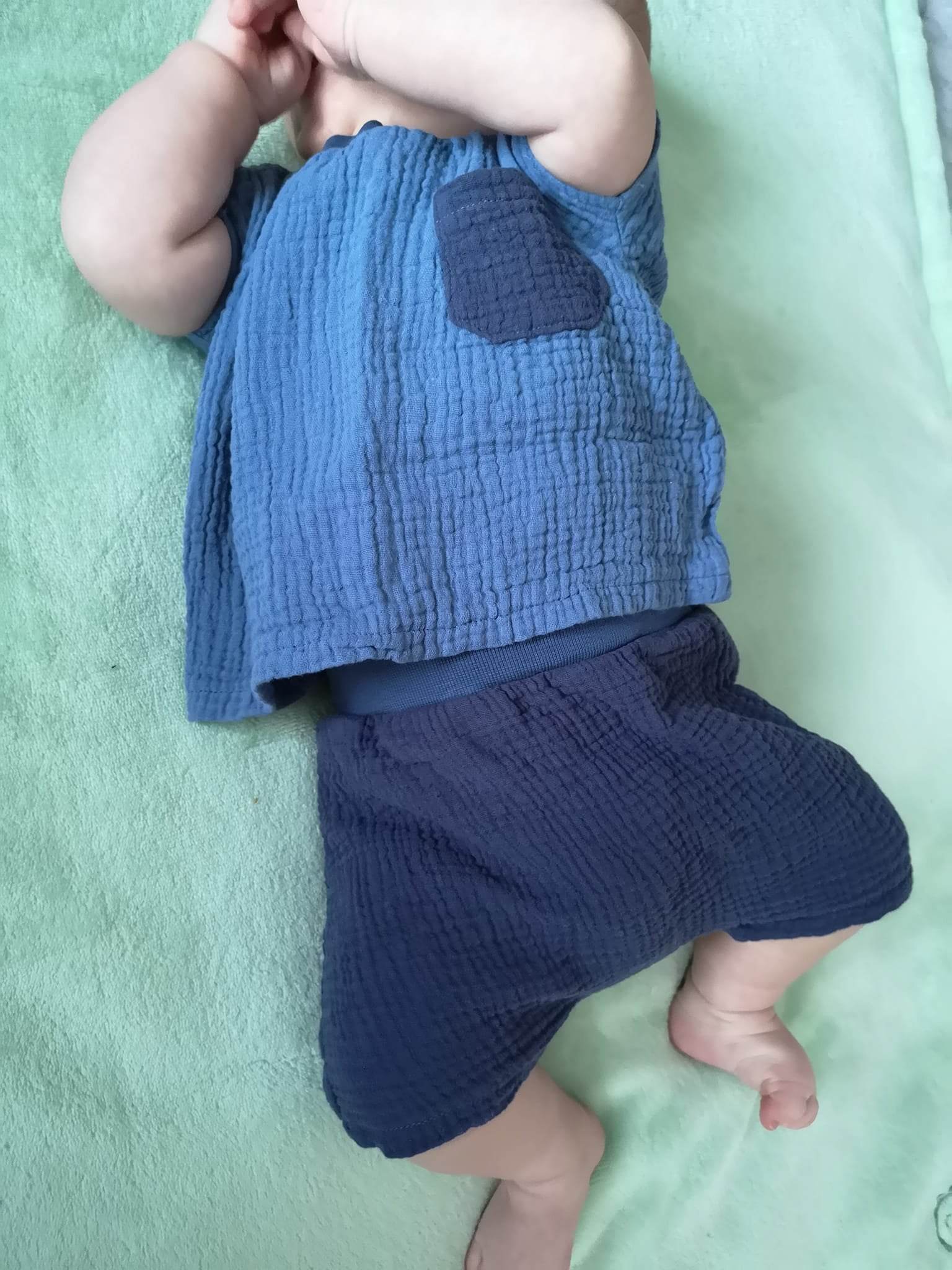 Musselin-Sommer-Set: Hose und Shirt, Schnittmuster Grösse 50-104 - Sewando