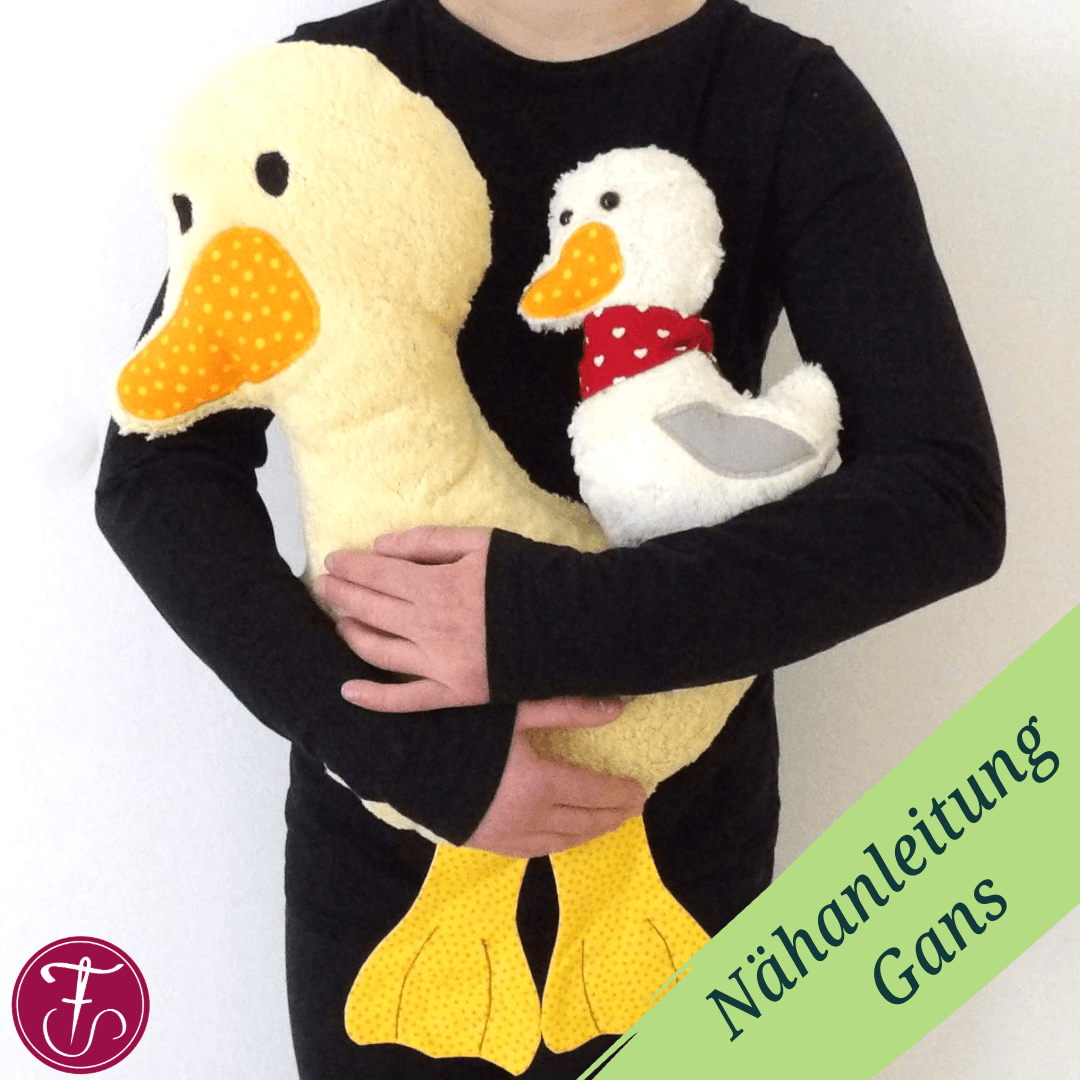 Nähanleitung Gans Giesela Kuscheltier - Sewando