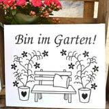 Plotterdatei Gartenbank Garten - Sewando