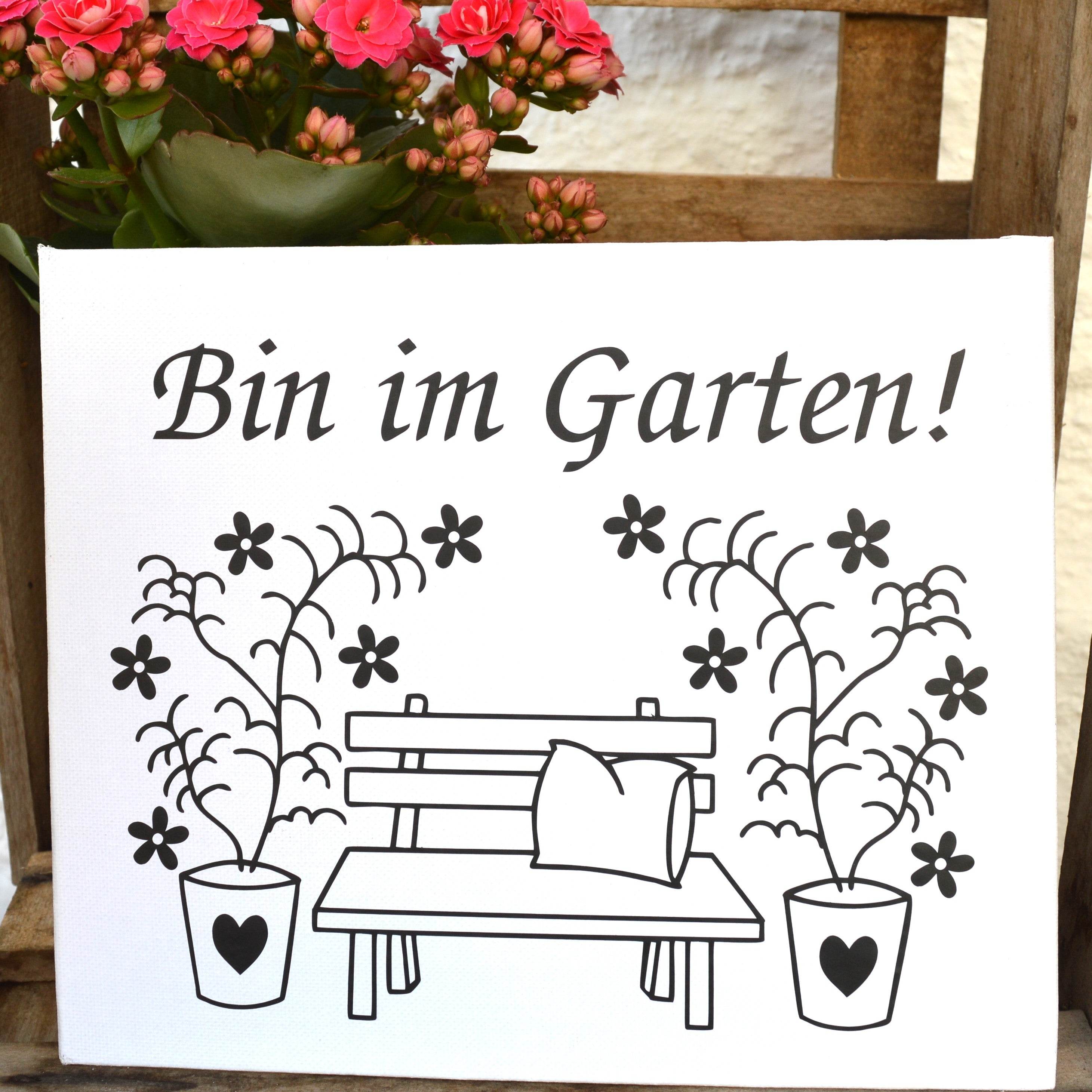 Plotterdatei Gartenbank Garten - Sewando