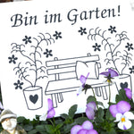 Plotterdatei Gartenbank Garten - Sewando
