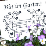 Plotterdatei Gartenbank Garten - Sewando