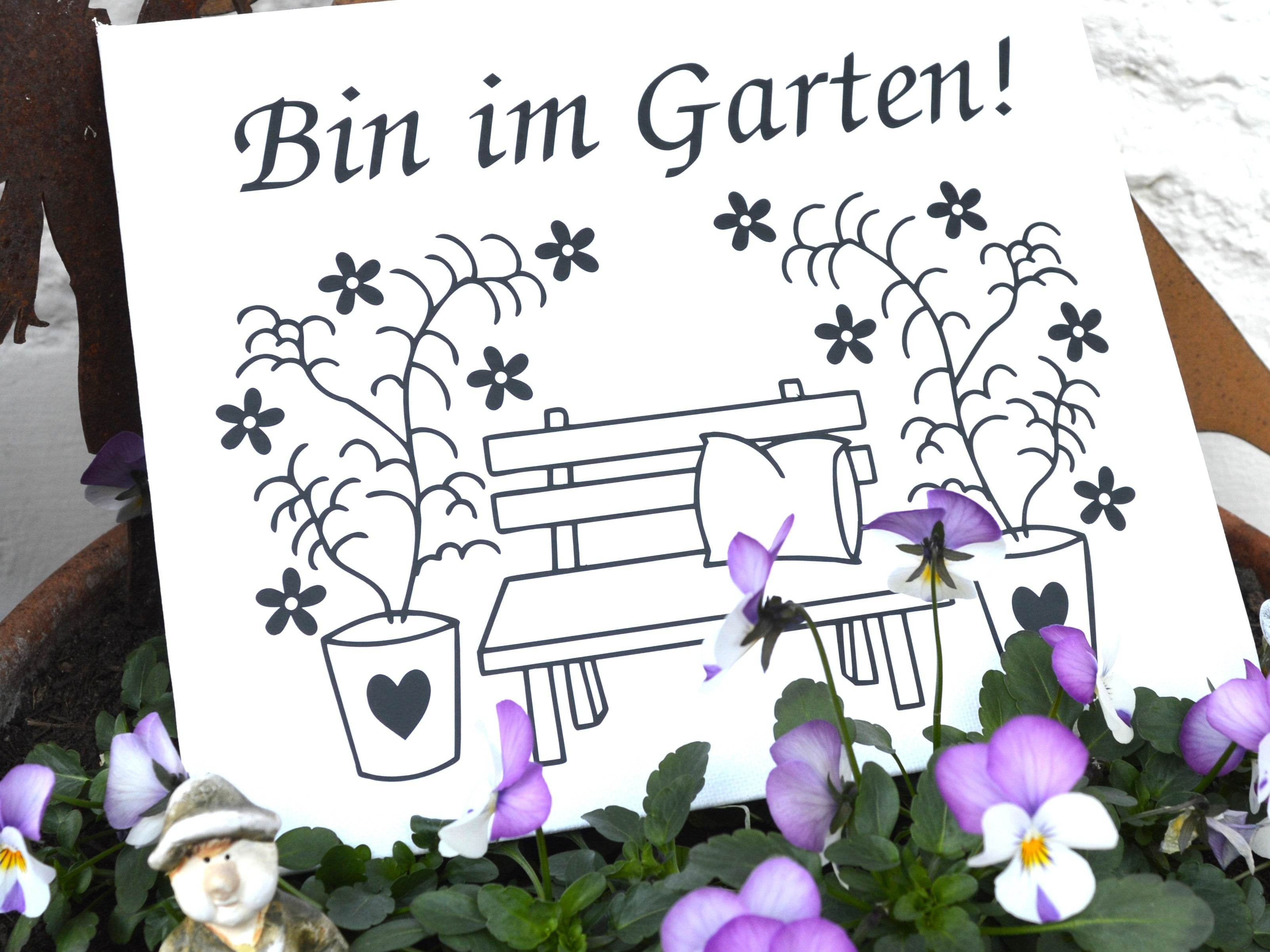 Plotterdatei Gartenbank Garten - Sewando