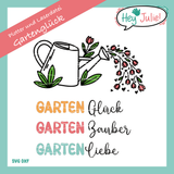 Plotter- und Laserdatei Gartenglück