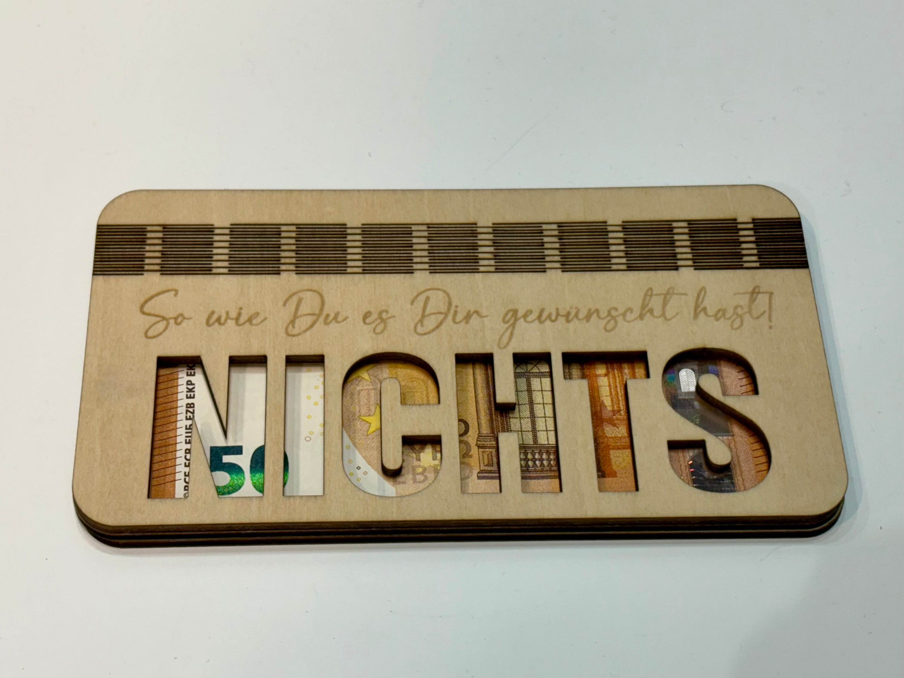*Geld Geschenk Karte* Laserdatei - Sewando