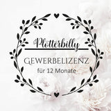 Gewerbelizenz 12 Monate für alle Plotterdateien von Plotterbilly - Sewando