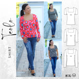 Ebook Shirt TEOLO Gr. 32-56 PDF Schnittmuster