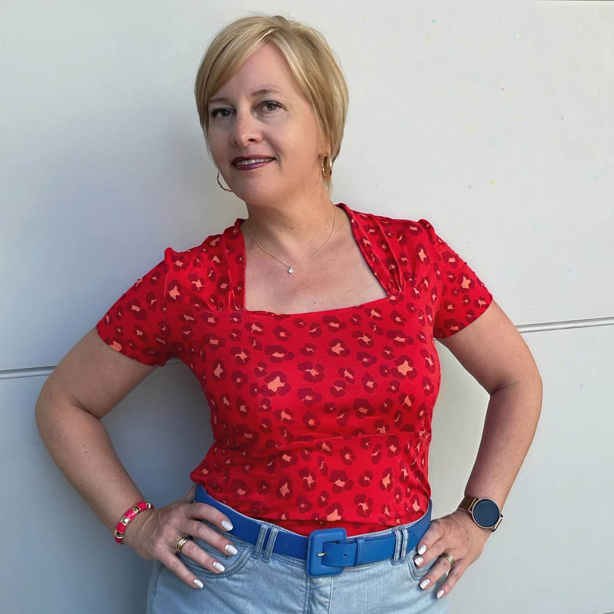 Schnittmuster Ginette - Shirt oder Kleid mit Trapezausschnitt und Raffung Gr. 34-54 - Sewando