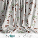 Stoffdesign - Safari Buddies - alle Tiere hellbeige - nicht exkusiv - Sewando