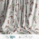 Stoffdesign - Safari Buddies - alle Tiere hellbeige - nicht exkusiv - Sewando