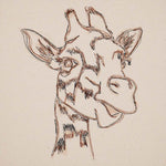 Stickdatei Giraffe Scribble in 5 Größen ab 10x10cm bis 18x30cm - Sewando