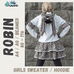 Schnittmuster *Girls Sweater Robin* #Hoodie Gr. 80-176 - Sewando