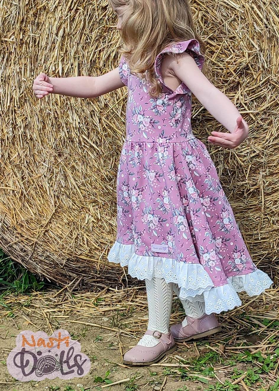 Happy Roxani - Gr 86-152 - Vokuhila Kleid Schnittmuster - Sewando