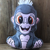 ITH Plüschtier „Gorilla Bruno“ | Für 16x26 Rahmen | In-the-Hoop Plushie | Stickdatei | Embroidery Design | alle Formate | Sofort-Download