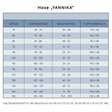 Schnittmuster Hose "YANNIKA" Gr. 74 - 146