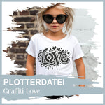 Plotterdatei Graffiti Love - Sewando