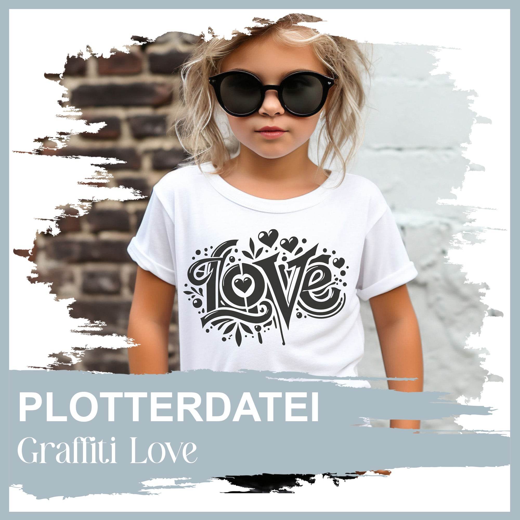 Plotterdatei Graffiti Love - Sewando