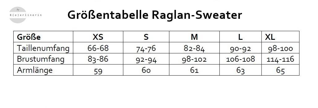 Raglan Sweater & Hoodie Schnittmuster+Nähanleitung Gr. XS-XL | BU 83-116 CM : - Sewando