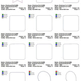 Stickdatei Set ITH Mugrugs & Schilder Blanko Dateien XXL Set - Sewando