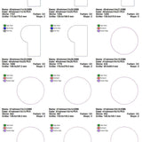 Stickdatei Set ITH Mugrugs & Schilder Blanko Dateien XXL Set - Sewando