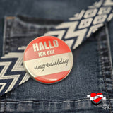 *Hallo/Hello Patches/Button* Plotterdatei Sticker - Sewando