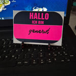 *Hallo/Hello Patches/Button* Plotterdatei Sticker - Sewando