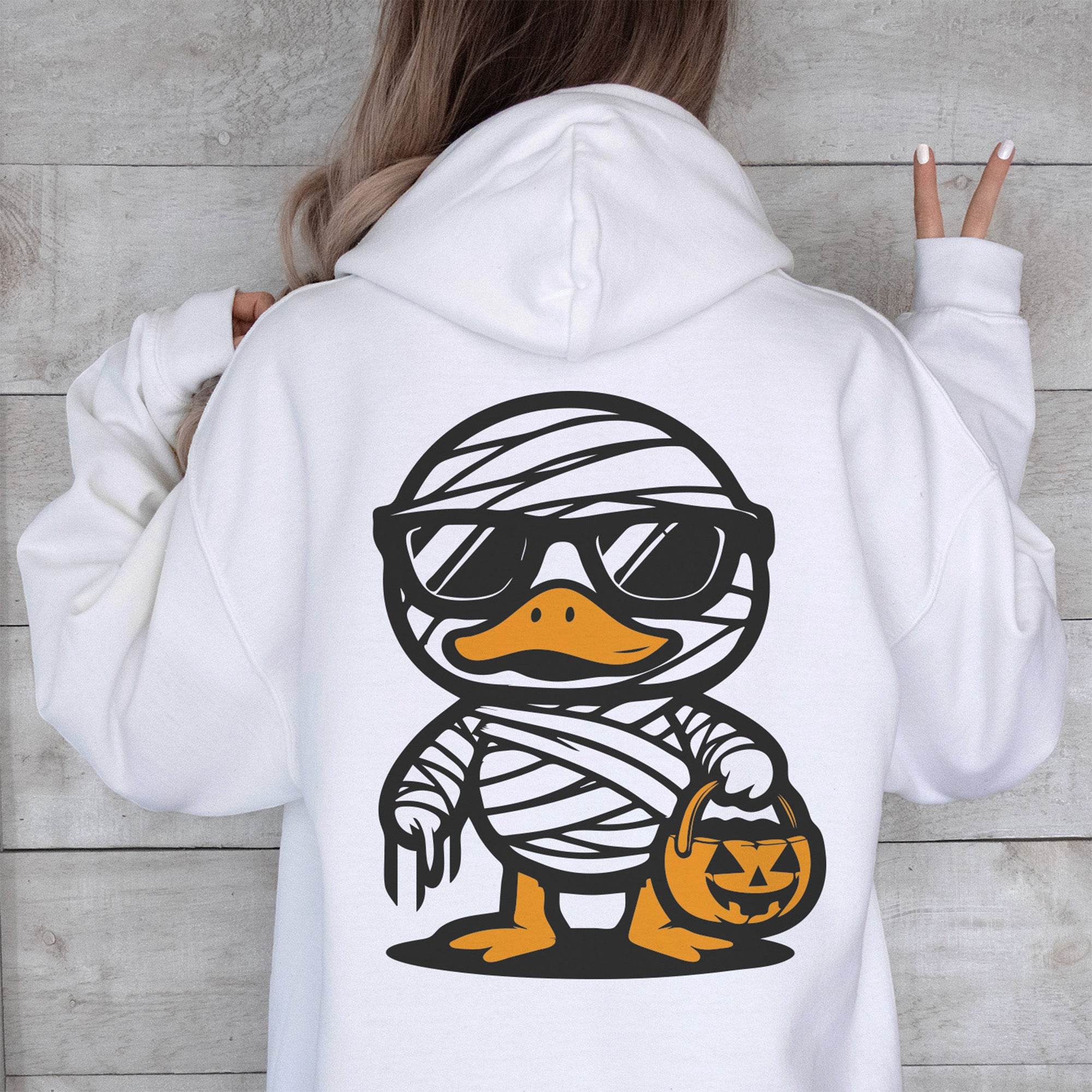 Plotterdatei Halloween Ente - Sewando