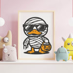 Plotterdatei Halloween Ente - Sewando