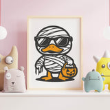 Plotterdatei Halloween Ente - Sewando