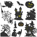Halloween Silhouette Stickdatei - Sewando