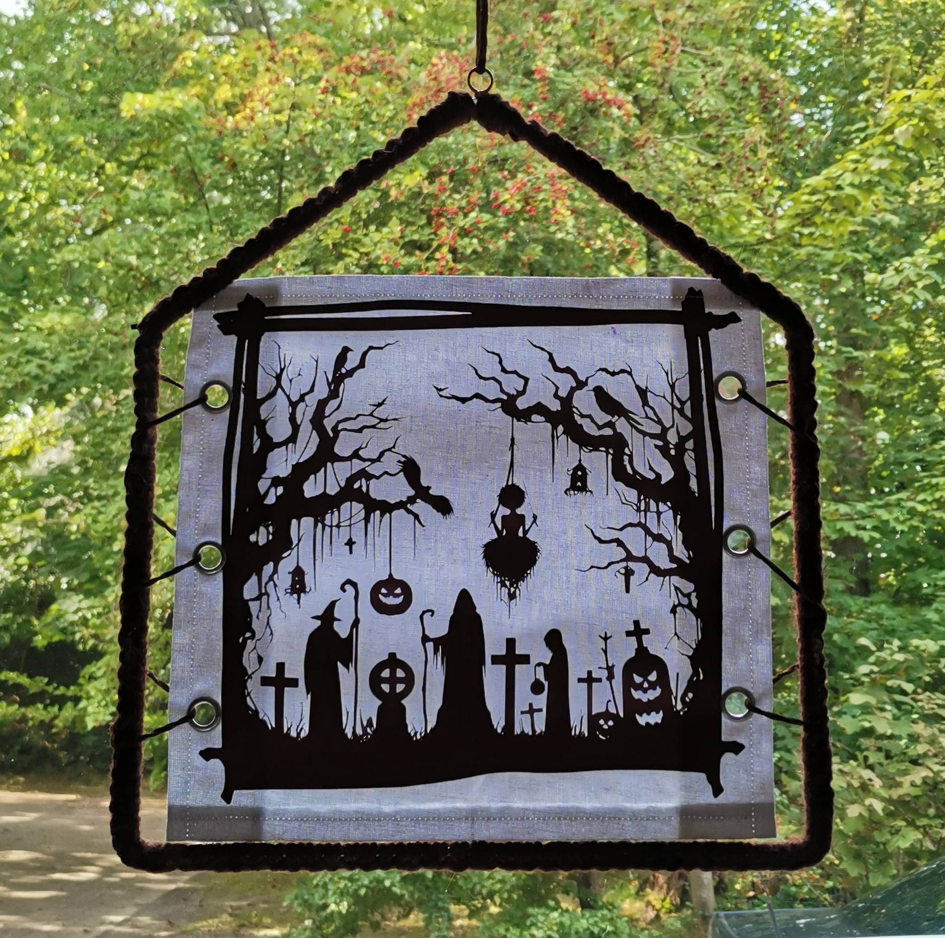 *Halloweensilhouette* Plotterdatei - Sewando
