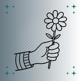 Hand Blume | Plotterdatei | SVG & PNG