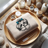 Stickdatei Shih Tzu "Laila" - realistisch - FÜR HELLE STOFFE