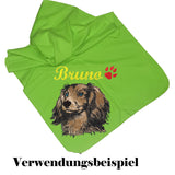 Stickdatei Applikation Dackel "Dana" - realistisch - FÜR HELLE & DUNKLE STOFFE