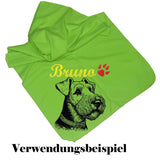 Stickdatei Airedale Terrier "Marlin" - realistisch - FÜR HELLE STOFFE
