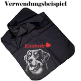 Stickdatei "Appenzeller Sennenhund Leroy" - realistisch - FÜR DUNKLE STOFFE