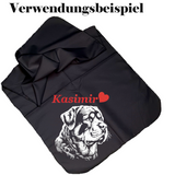 Stickdatei Rottweiler "Fritzi" - realistisch - FÜR DUNKLE STOFFE