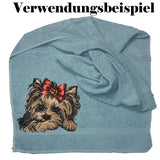Stickdatei Applikation Yorkshire Terrier "Lisa" - realistisch - FÜR HELLE & DUNKLE STOFFE