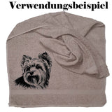 Stickdatei Applikation Yorkshire Terrier "Gizmo" - realistisch - FÜR HELLE STOFFE