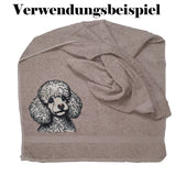 Stickdatei Applikation Pudel "Darsy" - realistisch - FÜR HELLE & DUNKLE STOFFE