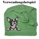 Stickdatei Applikation Boston Terrier "Kylo" - realistisch - FÜR HELLE UND DUNKLE STOFFE