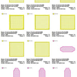 Stickdatei Set XXL Handtuchlabels Knockdown Stitch Hintergründe für Handtücher - Sewando