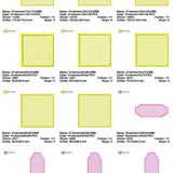 Stickdatei Set XXL Handtuchlabels Knockdown Stitch Hintergründe für Handtücher - Sewando