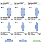 Stickdatei Set XXL Handtuchlabels Knockdown Stitch Hintergründe für Handtücher - Sewando