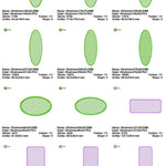 Stickdatei Set XXL Handtuchlabels Knockdown Stitch Hintergründe für Handtücher - Sewando