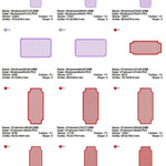 Stickdatei Set XXL Handtuchlabels Knockdown Stitch Hintergründe für Handtücher - Sewando