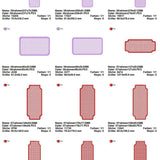 Stickdatei Set XXL Handtuchlabels Knockdown Stitch Hintergründe für Handtücher - Sewando