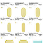 Stickdatei Set XXL Handtuchlabels Knockdown Stitch Hintergründe für Handtücher - Sewando